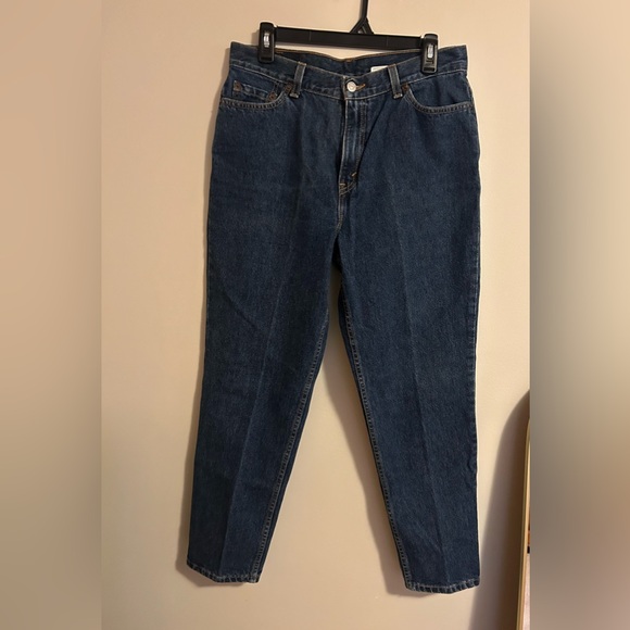 Vintage Levi's 512 Dark Blue Slim Fit Jeans - Picture 1 of 5